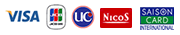 VISA・JCB・UC・NICOS・SAISON