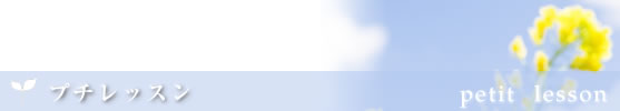 プチレッスン